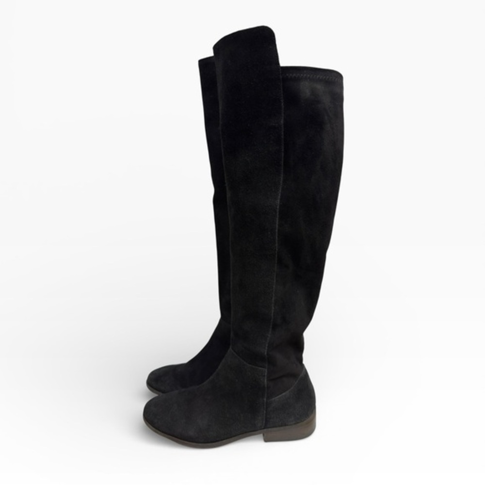 Lucky Brand Calypso Black Suede Over the Knee Boots Size US 9 Chic Fall Classic